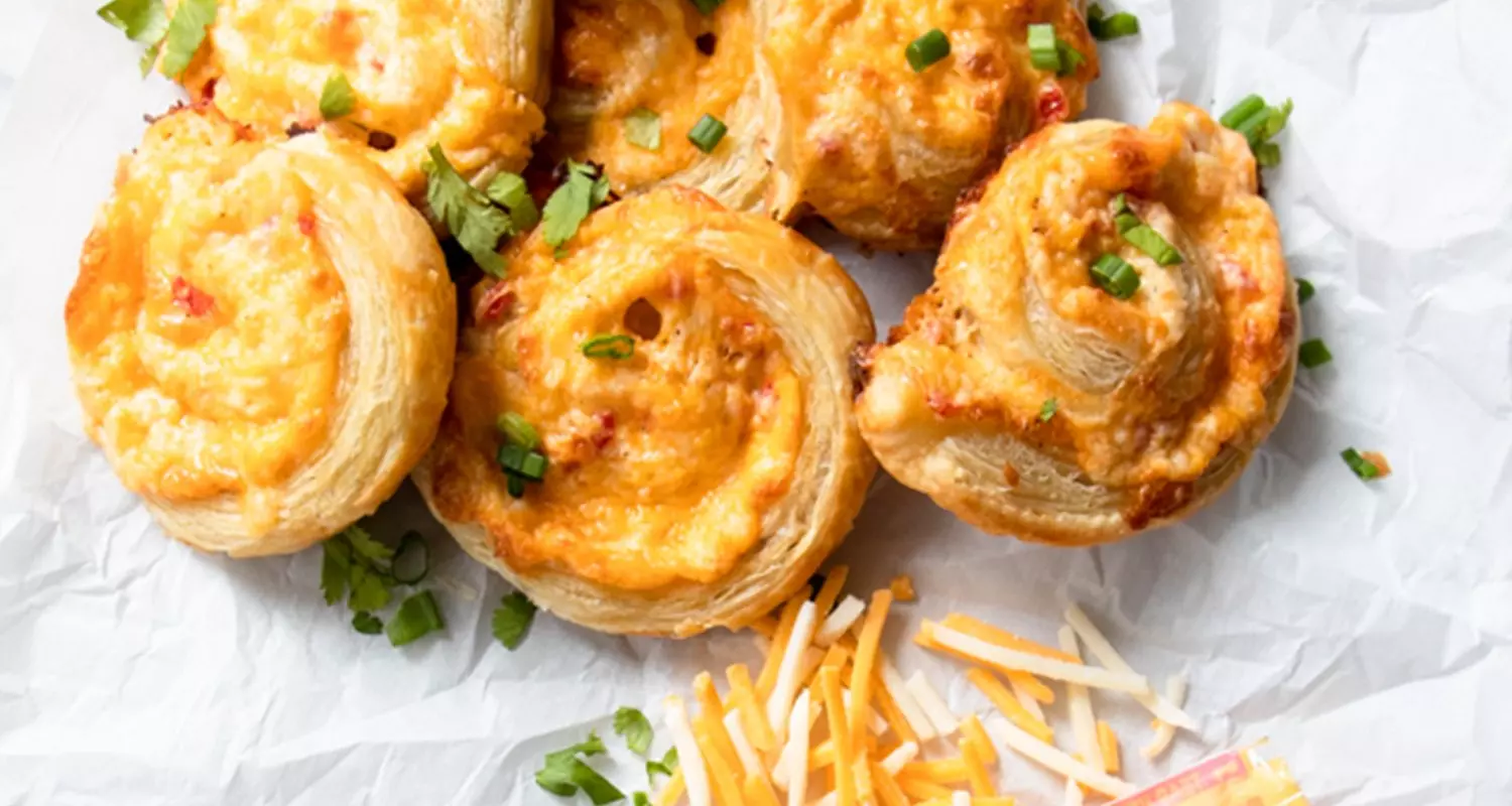 Ruedas de Queso y Pimiento Moro
