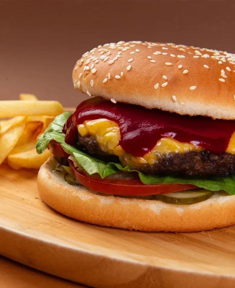 Imagen de Hamburguesa con salsa BBQ