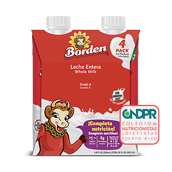 4 Pack Leche Entera 8oz